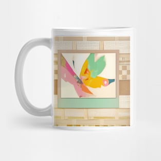 Pastel Butterfly Abstract Mug